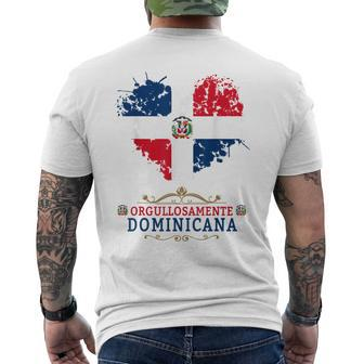 Coat Of Arms Republica Dominicana & Dominican Flag Outfit Men's T-shirt Back Print - Monsterry AU