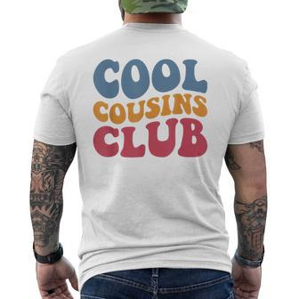 Cool Cousin Club Retro Cousin Matching Family Crew Squad Men's T-shirt Back Print - Seseable