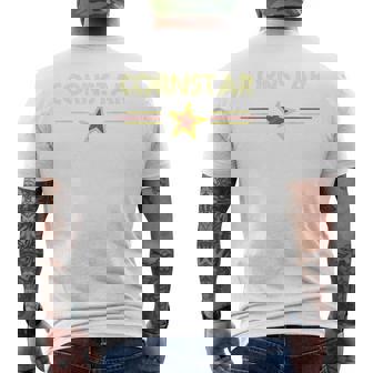 Corn Star Retro 80S Cornhole Team Funny Vintage Graphic 80S Vintage Designs Funny Gifts Mens Back Print T-shirt | Mazezy