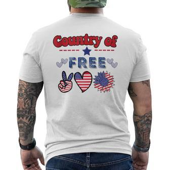 Country Of Free Quotes This Country Of Ours Mens Back Print T-shirt | Mazezy DE