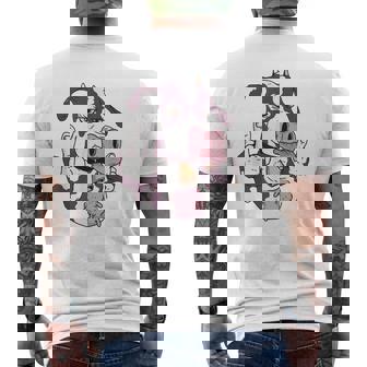 Cow Giving The Finger - More Cow Bell - Cool-Cow Mens Back Print T-shirt - Thegiftio UK