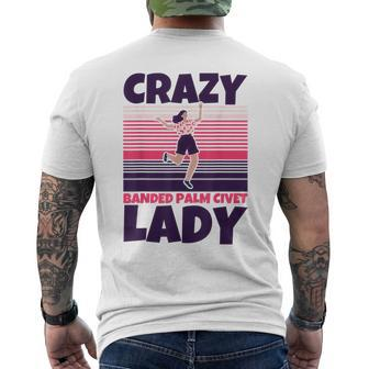 Crazy Banded Palm Civet Lady Men's T-shirt Back Print | Mazezy UK