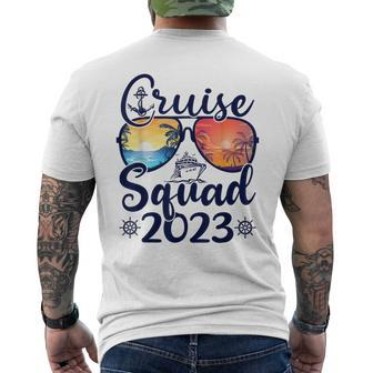 Cruise Squad 2023 Vacation Cool Summer Family Cruise Men's T-shirt Back Print - Seseable