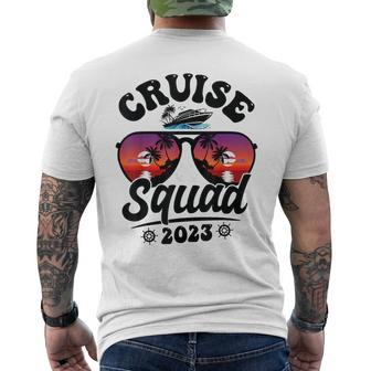 Cruise Squad Cruise Ship Vacation 2023 Matching Family Group Mens Back Print T-shirt | Mazezy