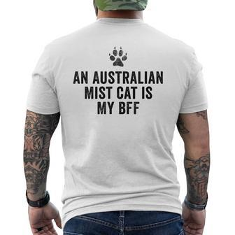Cute Australian Mist Cat Pet Owners Men's T-shirt Back Print | Mazezy