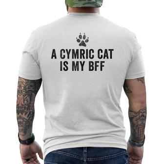 Cute Cymric Cat Pet Owners Men's T-shirt Back Print | Mazezy