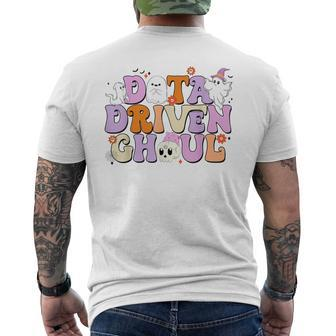 Cute Ghosts Halloween Aba Behavior Therapy Data Driven Ghoul Men's T-shirt Back Print - Monsterry UK