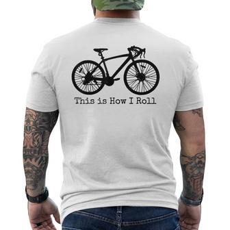 Cycling Road Bike Bicycle Funny Cyclist Mens Back Print T-shirt | Mazezy