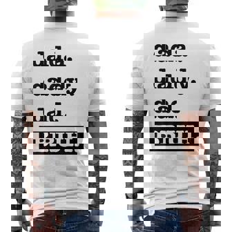 Dad Bruh Top Fathers Day Dada Daddy Dad Bruh Birthday Men's Back Print T-shirt | Mazezy