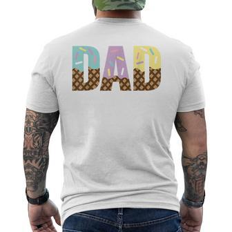Dad Of The Sweet One Ice Cream 1St First Family Fathers Day  Mens Back Print T-shirt