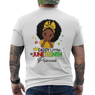 Daddy Little Junenth Princess - 1865 American Junenth Mens Back Print T-shirt | Mazezy