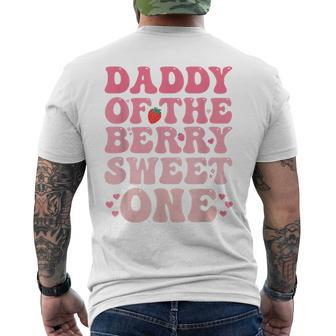 Daddy Of The Berry Sweet Birthday Gifts Sweet Strawberry Mens Back Print T-shirt - Monsterry CA