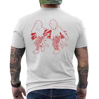 Dancing Uncle Sam Griddy 4Th Of July Independence Day Men's Back Print T-shirt | Mazezy