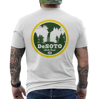 Desoto State Park Fort Payne Alabama Men's T-shirt Back Print | Mazezy