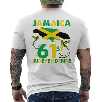 Doctor Bird Lover 61St Jamaica Independence Day Since 1962 Mens Back Print T-shirt - Monsterry