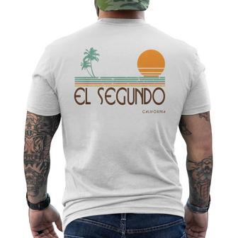 El Segundo California Surf Light Men's T-shirt Back Print | Mazezy
