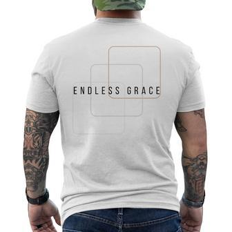 Endless Grace Geometry Line Mens Back Print T-shirt | Mazezy