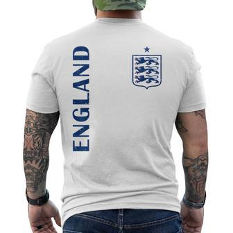 England Football Crest Men's T-shirt Back Print | Mazezy