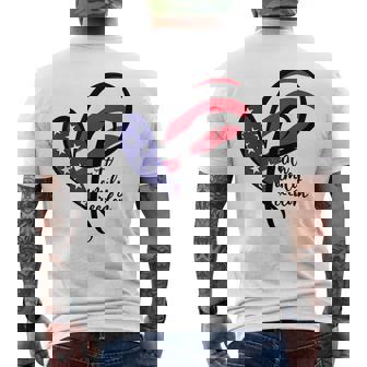 Faith Family Freedom Heart Cross Usa Flag Retro 4Th Of July Faith Funny Gifts Mens Back Print T-shirt | Mazezy
