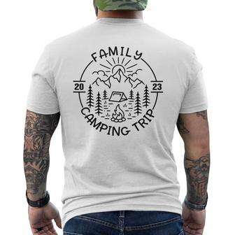 Family Camping Trip 2023 Nature Lover Mens Back Print T-shirt | Mazezy