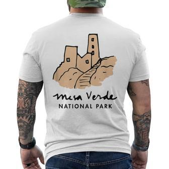 Family Vacation Retro Mesa Verde National Park Men's T-shirt Back Print | Mazezy