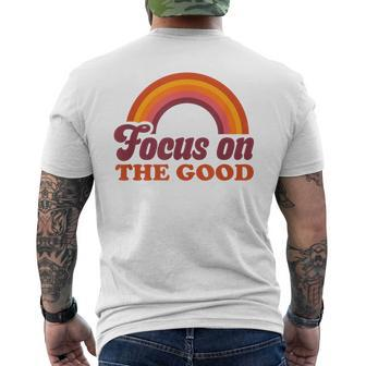 Focus On The Good Summer Road Trip Collection Men's T-shirt Back Print | Mazezy