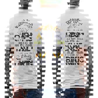 Weekend Forecast Camping A Chance Of Drinking T Camper Men's T-shirt Back Print | Seseable UK