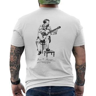 Francisco Tárrega-Spanish-Classical Guitar-Music Men's T-shirt Back Print | Mazezy