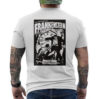 Frankenstein Halloween Horror Comic Vintage Horror Monster Halloween Funny Gifts Mens Back Print T-shirt | Mazezy