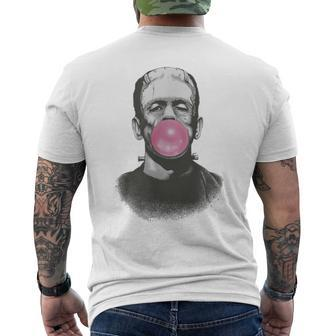Frankenstein Monster With Bubblegum Bubble Mobile Phone Case Men's T-shirt Back Print | Mazezy
