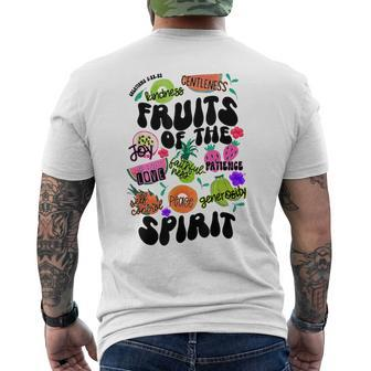 Fruits Of The Spirit Galatians 522 23 Kindness Faithfulness Men's T-shirt Back Print