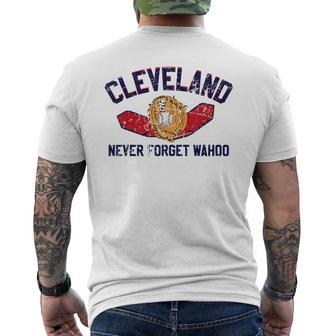 Funny Cleveland Never Forget Wahoo Baseball Antipc Baseball Funny Gifts Mens Back Print T-shirt | Mazezy