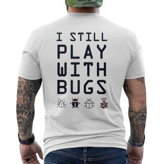Debugging Team Still Play With Bugs Ninja Development Men's T-shirt Back Print | Mazezy CA
