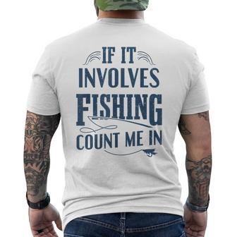 Funny Fishing For Men Fisherman Fathers Day Dad Mens Back Print T-shirt - Seseable