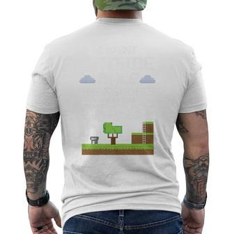 Funny Gamer Went Outside Graphics Arent Great Mens Back Print T-shirt | Mazezy