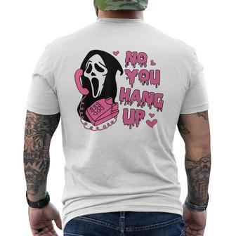 Ghost Calling Halloween Costume No You Hang Up Men's T-shirt Back Print - Seseable