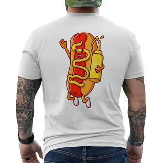 Hot Dog Sausage Bbq Food Lover Hotdog Lover Men's T-shirt Back Print - Seseable