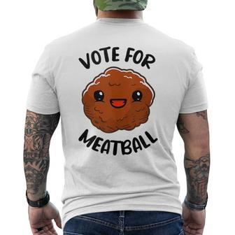 Funny Meatball Meme - Cook Italian Food Lover Mens Back Print T-shirt | Mazezy