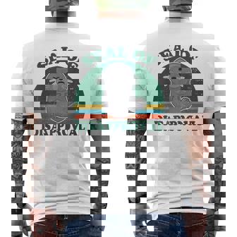 Seal Of Disapproval For Beach Ocean Animal Lover Men's T-shirt Back Print | Mazezy