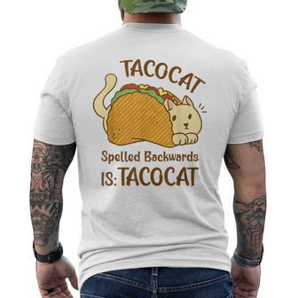 Tacocat Tacocat Spelled Backward Is Tacocat Men's T-shirt Back Print - Seseable