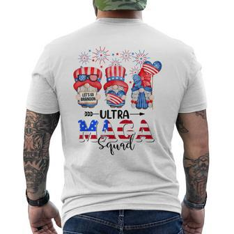 Funny Ultra Maga Squad Gnomes 4Th Of July Ultra Mega Mens Back Print T-shirt | Mazezy