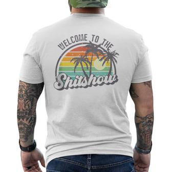Funny Welcome To The Shitshow Meme Mens Back Print T-shirt - Seseable