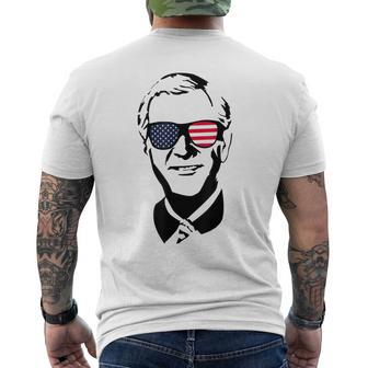George W Bush Usa 4Th Of July Dubya President Mens Back Print T-shirt | Mazezy