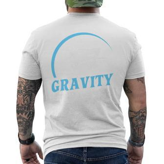Gravity Is For The Weak High Jump Track Men's T-shirt Back Print | Mazezy AU