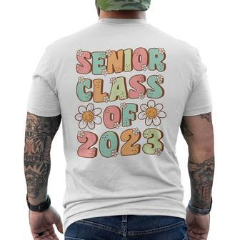 Groovy Senior Graduation Cute Groovy Senior Class Of 2023 Mens Back Print T-shirt | Mazezy