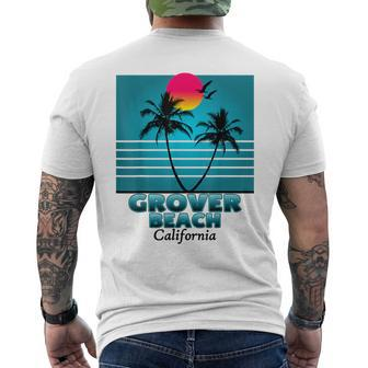 Grover Beach California Ca Summer Souvenirs Men's T-shirt Back Print | Mazezy