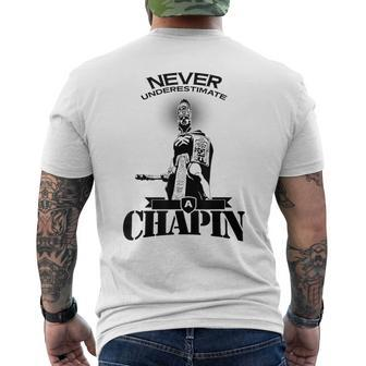 Guatemala Tecun Uman Never Underestimate A Chapin Men's T-shirt Back Print | Mazezy UK
