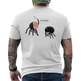 Halloween At The Spider Family Funny Dad Joke Scary Costume Mens Back Print T-shirt | Mazezy