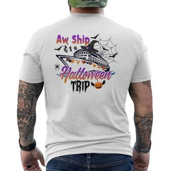 Halloween Cruise Squad Family 2023 Cruising Crew Trip Men's T-shirt Back Print - Monsterry
