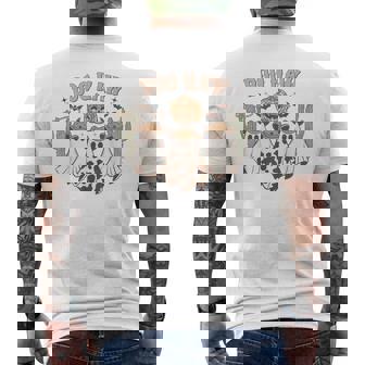 Halloween Ghost Western Cowboy Ghosts Boo Haw Spooky Outfits Men's T-shirt Back Print - Seseable